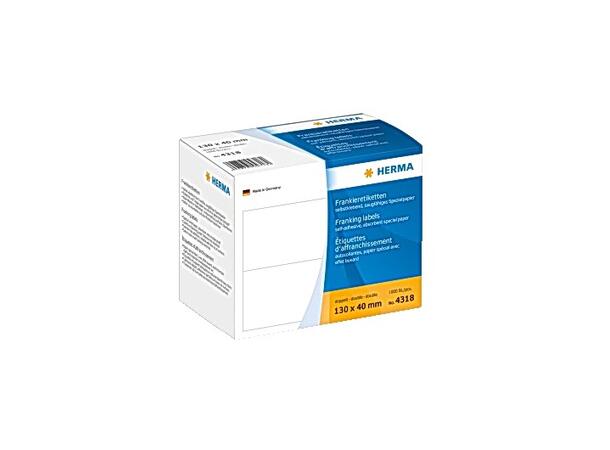 Etikett HERMA franking db 130x40 (1000) 